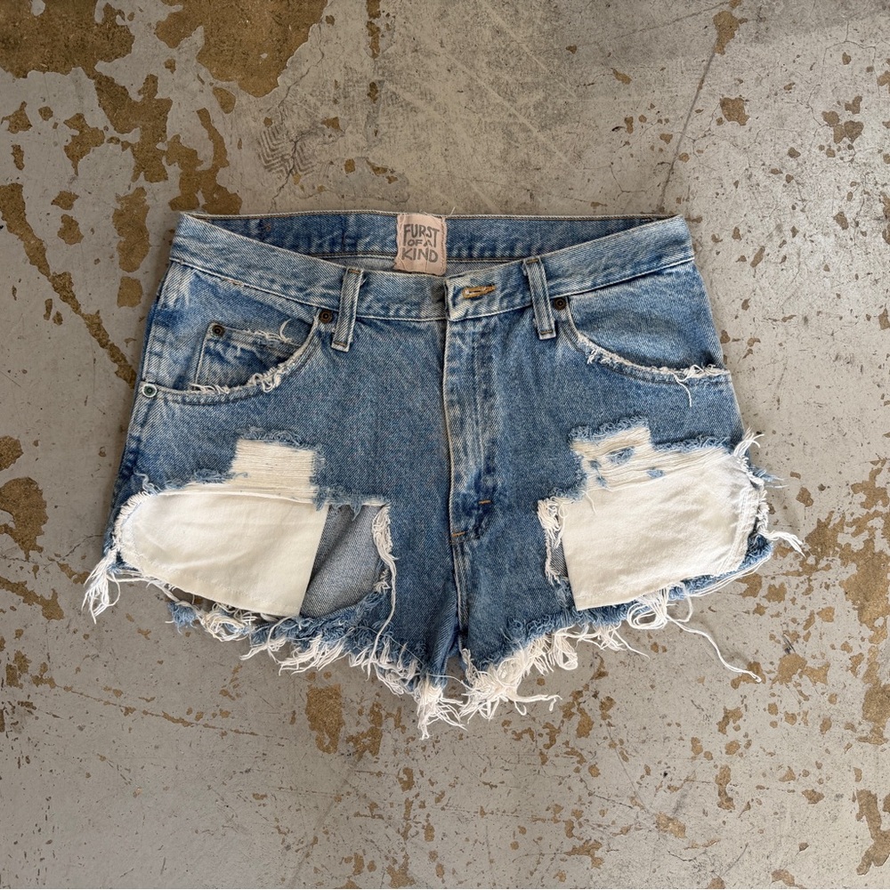 LF Furst Of A Kind Highwaisted Distressed Shorts